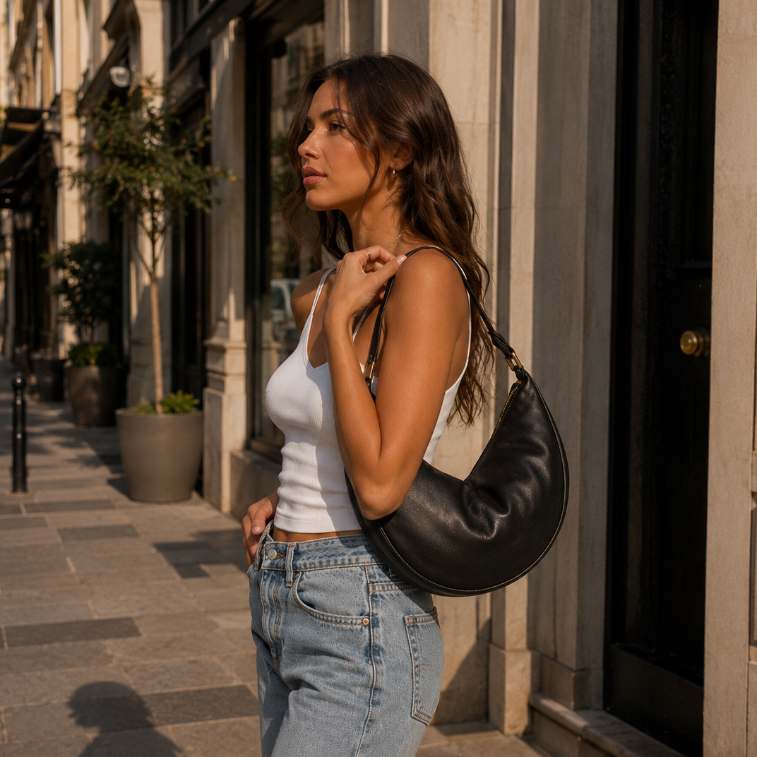 Crescent Shoulder bag - Black