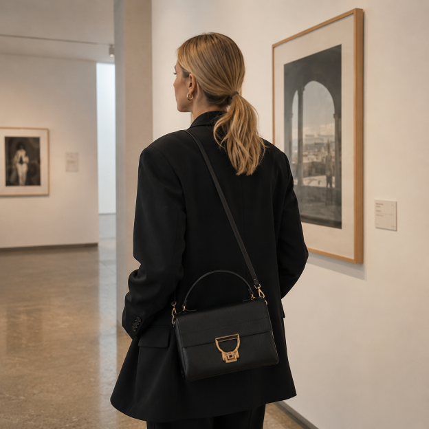 Black Leather Handbag
