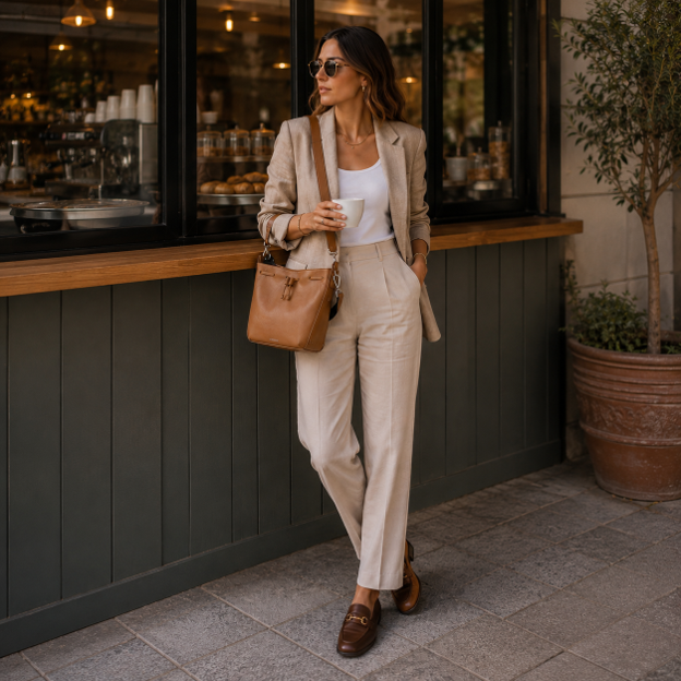 Borsa a tracolla in pelle color cognac