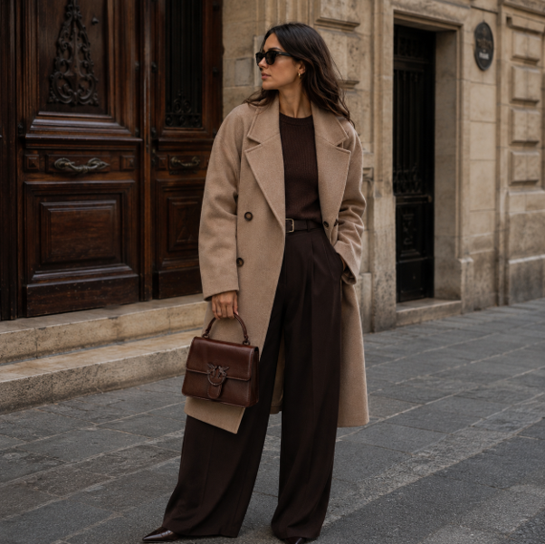 Brown Goatskin Mini Handbag