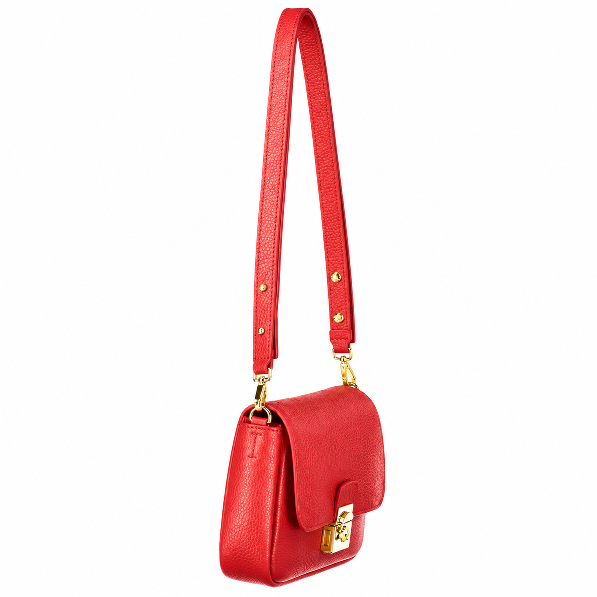 Borsa a spalla Mini in pelle - Rosso