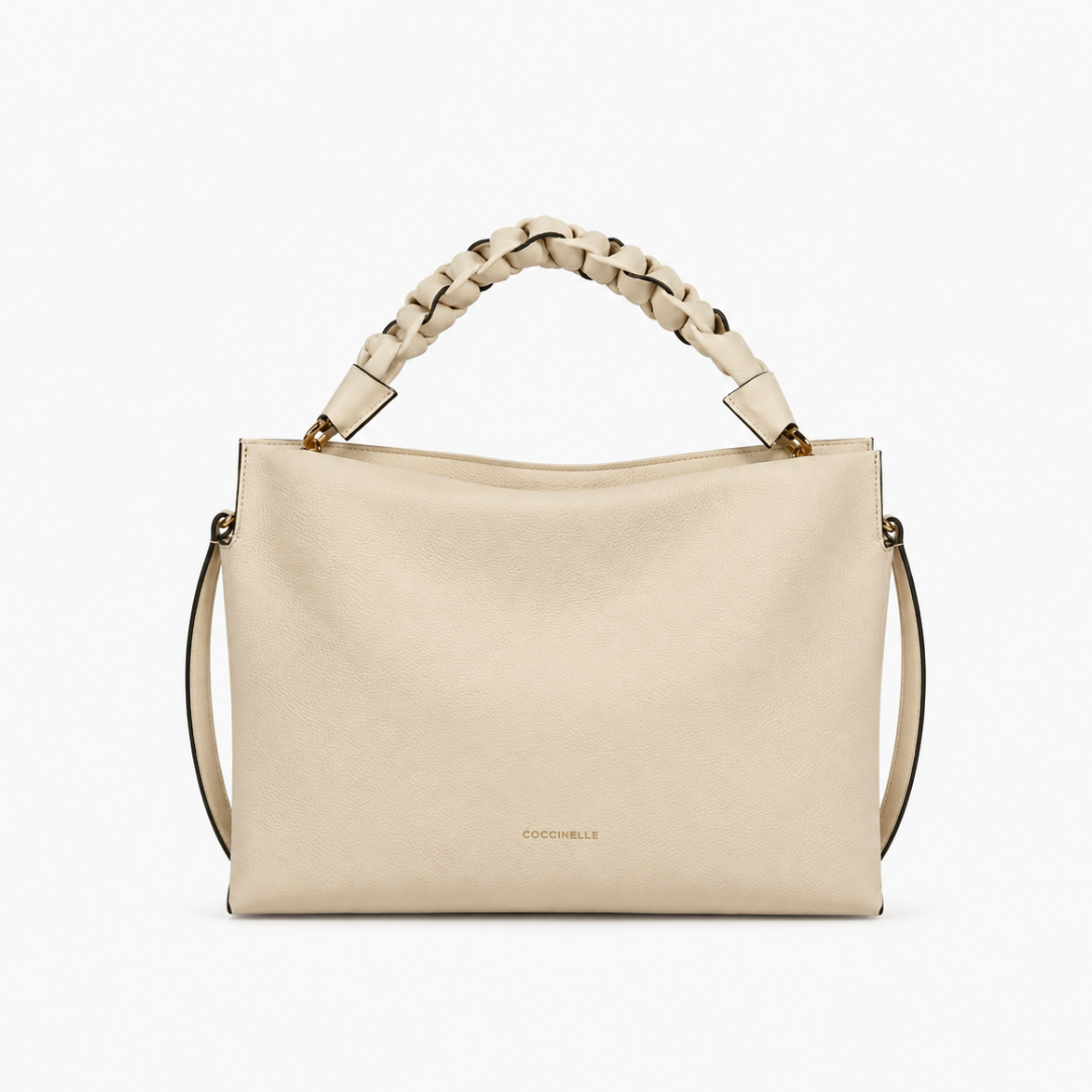 Leather Small Handbag - Ivory