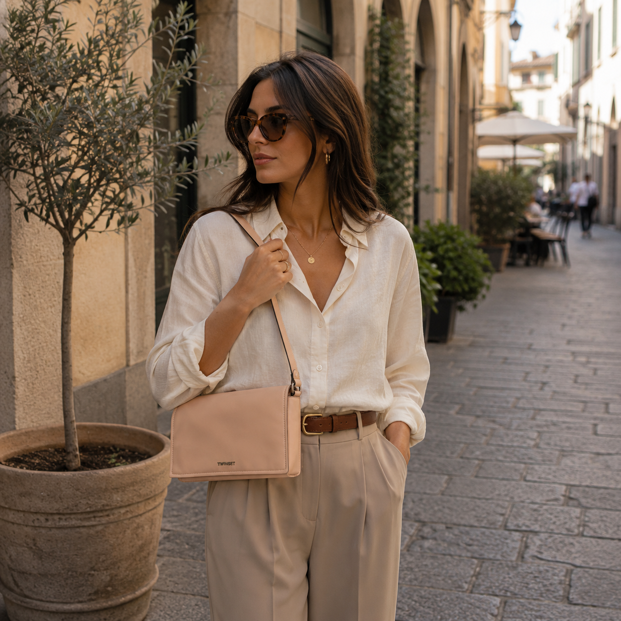 Dusty Pink Shoulder Bag