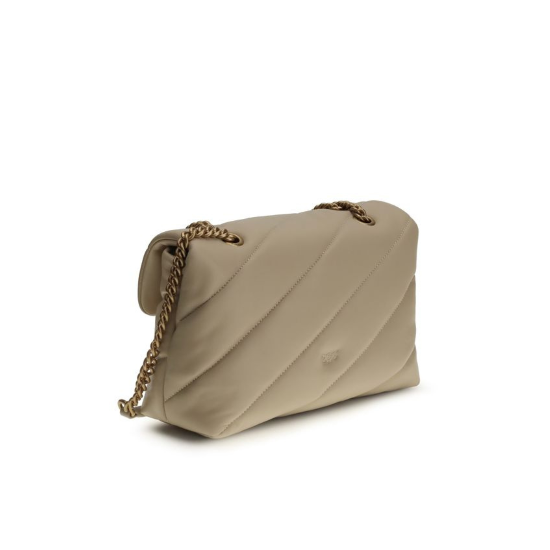 Borsa a spalla Classic in pelle di vitello sabbia
