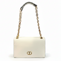 Glossy Shoulder Bag - Pristine White